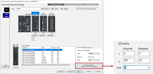 单击“[通道显示配置]”。