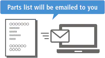 Parts list will be emailed to you