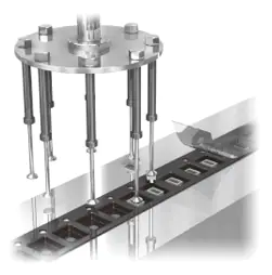 在LED胶带期间逃逸的组件