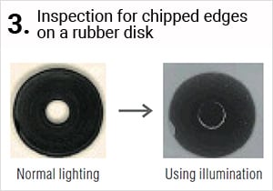 橡胶盘切边检查正常照明使用照明