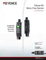 FD-X Series Clamp-on Micro Flow Sensor Catalog