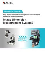 我们问我们的客户为什么要从光学比较器和测量显微镜换成图像尺寸测量系统?