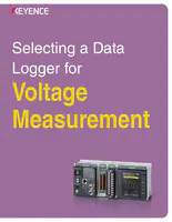 选择电压测量的数据记录仪