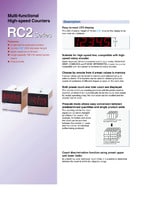 RC2紧凑型电子计数器，72 x 72，多功能预置型目录