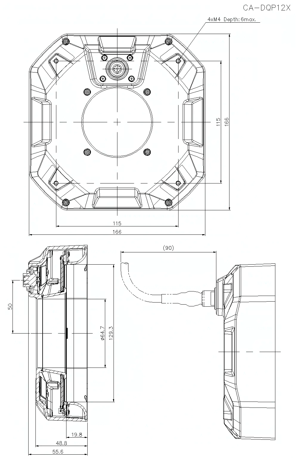 CA-DQP12X维度