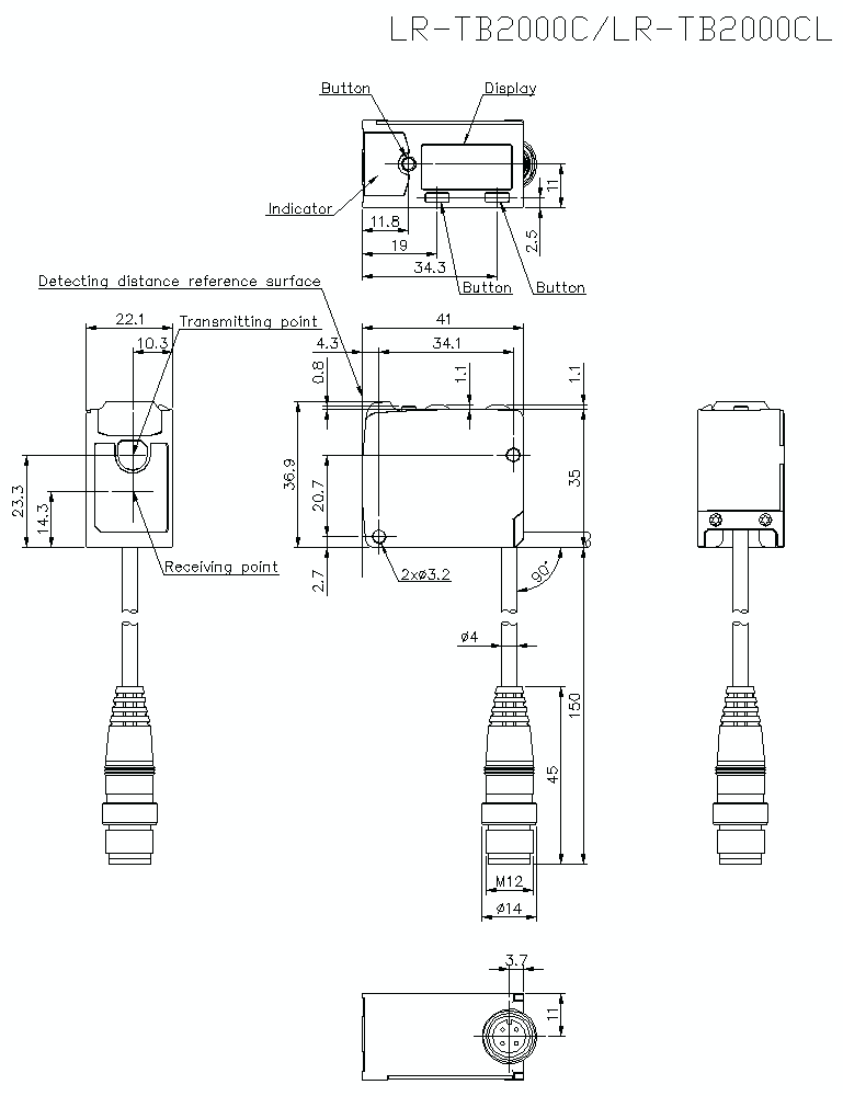 LR-TB2000C/TB2000CL Dimension