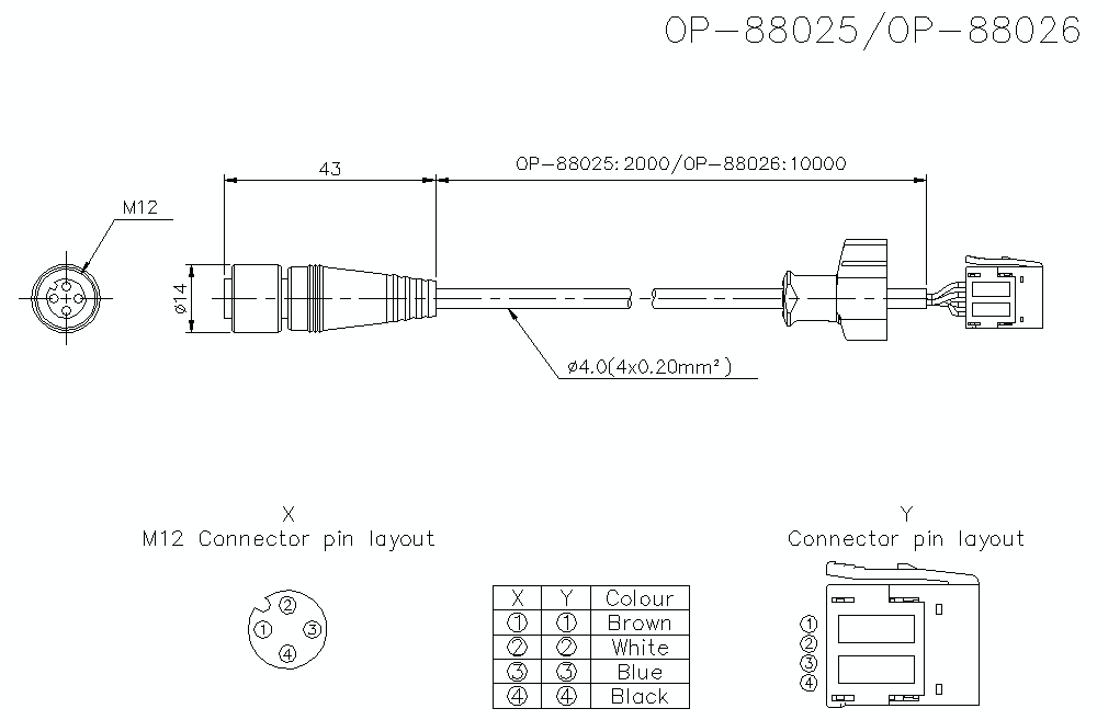 OP-88025/88026 Dimension